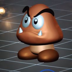 20220221_230847.jpg OBJ file Goomba Mario fanart・Design to download and 3D print