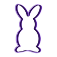 conejo 8 b.stl STL file Easter cookie cutters・3D printer design to download