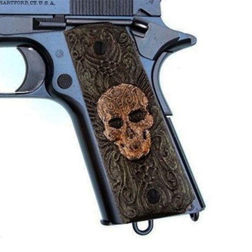 Skull handle scales for 1911s 3D model