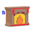 STL00639-1.png 3pc Fireplace Bath Bomb Mold