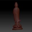 009guanyin3.jpg Guanyin bodhisattva Kwan-yin sculpture for cnc or 3d printer