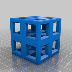 cube_fractal_4_cube.png Archivo 3D gratis fractal cúbico (4 agujeros por cara)・Modelo para descargar y imprimir en 3D