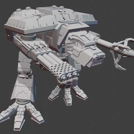 Adeptus Titanicus Lucius Pattern Warhound Titan 3D model