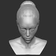 12.jpg Beautiful brunette woman bust ready for full color 3D printing TYPE 9