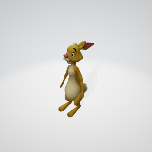 3.png Rabbit from Winnie-the-Pooh 3d model low poly