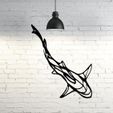 elephant.jpg Fish line art wall sculpture