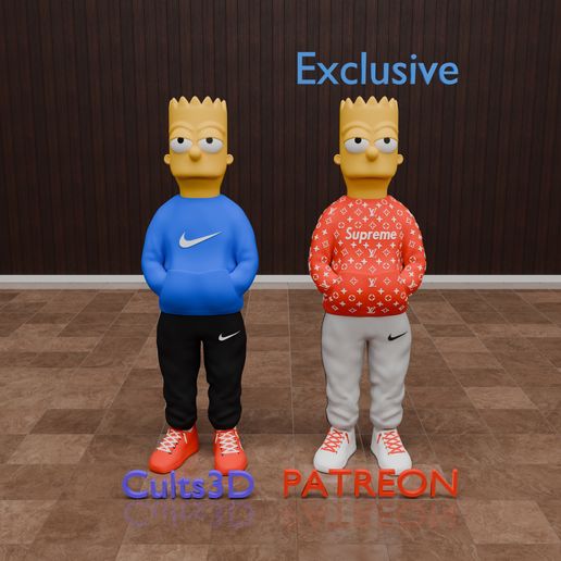 urban-vibes.jpg Bart Simpsons Urban Vibes old school style with changeable clothes and clothes stand - FLEXI LAB