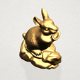 Chinese Horoscope04-03.png Free 3D file Chinese Horoscope 04 Rabbit・Design to download and 3D print