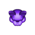 CartoonBunnyHead.stl Cartoon Bunny for your Garden