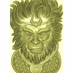 monkey_king1.jpg Free STL file monkey king・3D print design to download