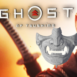 Title.png 3D-Datei Ghost of Tsushima: Ghost Mask・Modell zum Herunterladen und 3D-Drucken