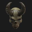 10-1.jpg Demon Scull Mask - mobile jaw 3D print model