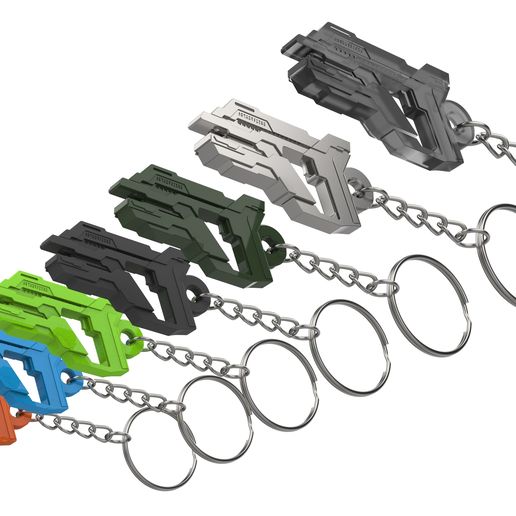 🗝️ Keychain - Asuran Replicator Stunner - Stargate - Printable 3d model ...