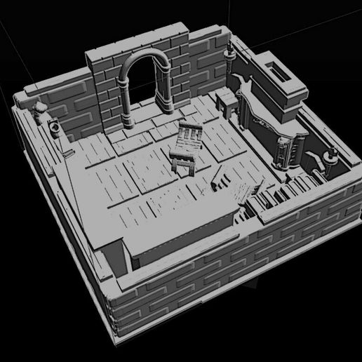 Dragons and Dungeons 3D Scenography - Library -Stay