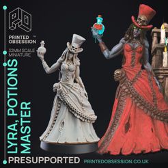 Potions-Master-1.jpg Fichier 3D Potion Lady - Puppet Master Show - PRESUPPORTED - Illustrated and Stats - 32mm scale・Idée pour impression 3D à télécharger