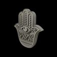 10.jpg Hamsa Hand symbol 3D model relief 02