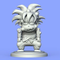 GOKU-Pequeño.1008.jpg Archivo STL GOKU PEQUEÑO・Objeto para impresora 3D para descargar