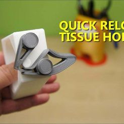 Thumb.jpg Free STL file Quick Reload Toilet Paper Holder - Less material・Template to download and 3D print