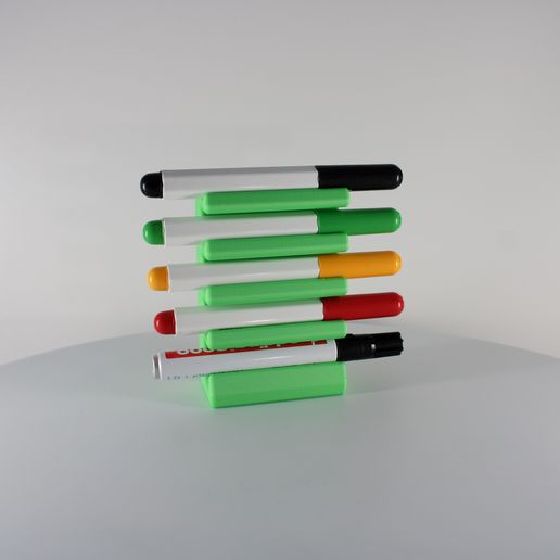 3D-Printable-Organizer-for-storing-markers-by-Slimprint-1.jpeg Télécharger fichier 3MF Organisateur pour le rangement des marqueurs/crayons, Slimprint • Design imprimable en 3D, Slimprint