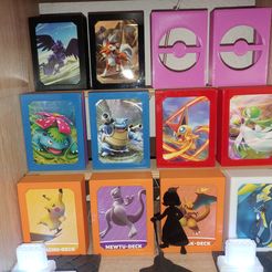 20220401_060858.jpg Pokemon TCG Cardboard Deck Box Display Stand