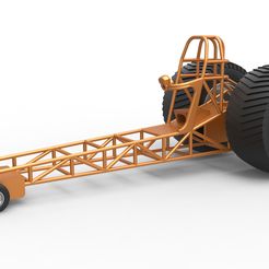 1.jpg Diecast Pulling tractor chassis Scale 1 to 25
