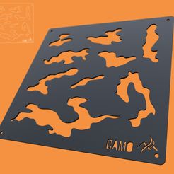 maschera-camo-pattern-mod.jpg Fichier STL Pochoir pour le motif MultiCamo・Objet pour imprimante 3D à télécharger