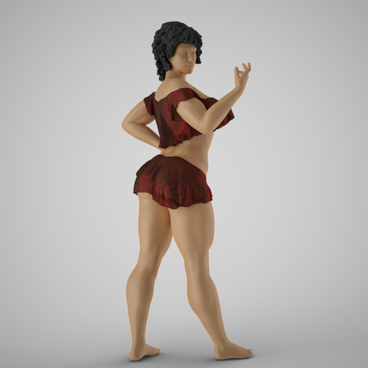 👩 Messy Woman・ STL File for 3D printing・Cults