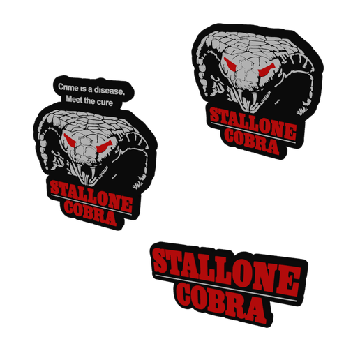 3D MULTICOLOR LOGO/SIGN - Stallone: COBRA (Three Version)