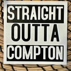 fc1e66c1-5234-4fda-ac0a-18e8b7c3231f.jpg Free 3D file Straight Outta Compton coaster・3D printer design to download