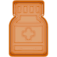 Frasco-Medicina-80mm.png Cookie Cutter - Medicine Bottle