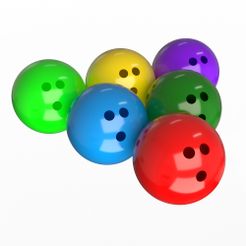 Ball-1.jpg Fichier 3D Jeu de boules de bowling・Objet imprimable en 3D à télécharger, Caspian3DWorld