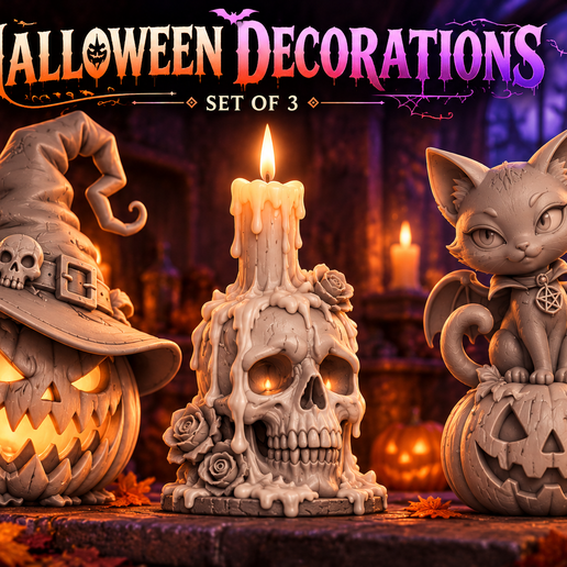 Halloween Decorations – Set of 3
