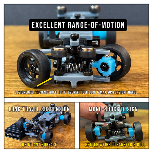 3-SNAP43-Steering-Motion.png SNAP43 - 1/43 RC Drift & Grip Chassis (Hot Wheels)
