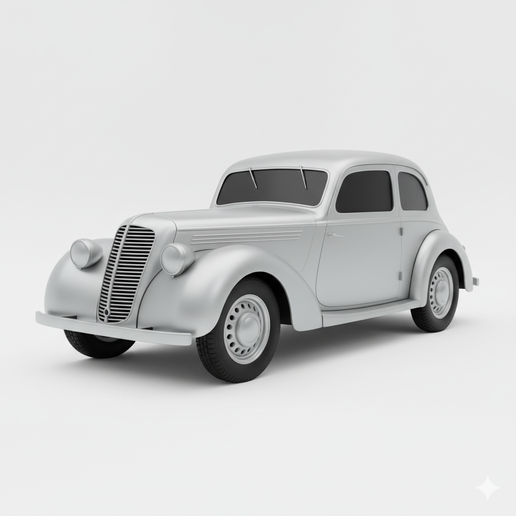Wanderer W24 endurance car STL, futuristic car STL, jeep style STL, post apocalyptic car STL, 1920s car STL, pickup truck STL, body kit car STL, 1:6 car STL, off road truck STL, hyper detailed car STL, street build car STL, car lamp STL, 90s JDM STL, Le M