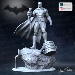 instagram-1.jpg 3D file Batman Statue lamp・Model to download and 3D print