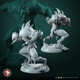 Goul4_2.png Ghouls set 6 miniatures 32mm pre-supported