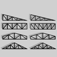 Techo-v2.png Steel Roof Truss Collection (8 STL Models) | Steel Roof Trusses - Steel Structures