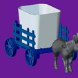Capturaburro4.jpg flowerpot donkey matera donkey with cart