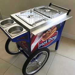 9ad687c0d5f9bd9165f59f9c87718668.jpg STL file hot dog cart・Model to download and 3D print