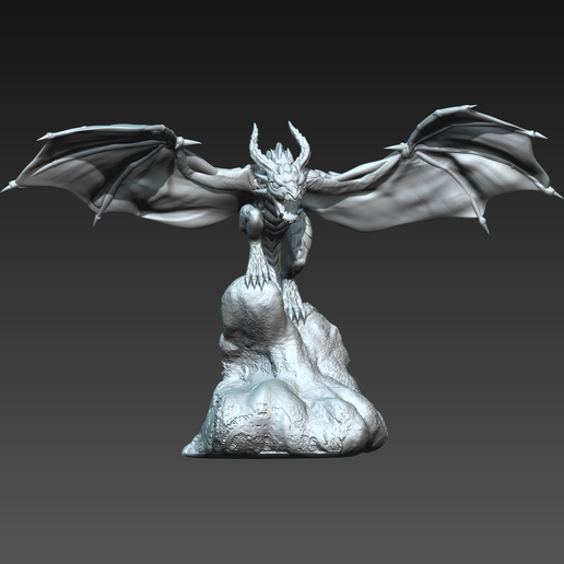 Wyvern Dragon Whelp Pose D - 3D model önizlemesi