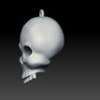 04.jpg 骷髅吊坠 3D 打印模型