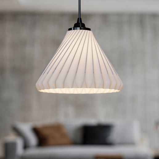 3D Printable Pendant Light, 3D Chandelier STL, Lamp STL File