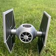 IMG_5174-conv.jpeg Archivo STL STAR WARS TIE FIGHTER JARDINERA / MACETA EASY PRINT・Modelo para descargar y imprimir en 3D
