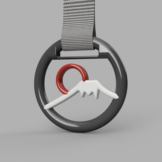 Japanese Tsurikawa - Fuji Mountain - 3D model önizlemesi