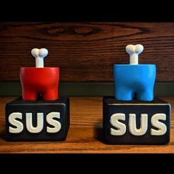 Untitled-2.jpg Free STL file Among Us SUS statue・3D print object to download