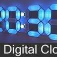 39b3cf1215fdea23f5676c4d0b207836_display_large.jpg Free STL file 3D Digital Clock・3D printer design to download