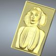 Model-12-gold-1.jpg real 3D Relief For CNC building decor wall-mount for decoration "Model-12" 3d print