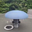 20220502_192621.jpg The 'Mushroom' - Funguy Patio garden table top Food bowl and Under rain cover - water disperser