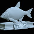 Bream-statue-32.png fish Common bream / Abramis brama statue detailed texture for 3d printing