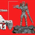 3.jpg OFFER! CYBORG M1-FILE 3D STL FOR PRINTERS CREATED BY DI PAOLANTONIO 3D print model